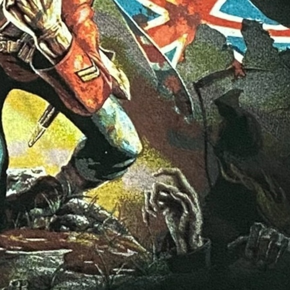 Vintage 90s Y2K Iron Maiden Eddie The Trooper Heavy Metal Band T-Shirt Tee Large - Picture 5 of 9